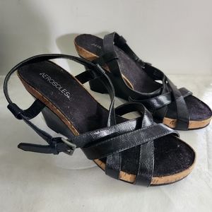 Aerosoles Black Wedge 4" Heel size 10